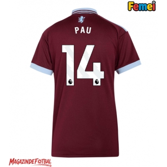 Aston Villa Pau Torres #14 Tricou Fotbal Replică 2026-27 Femei Acasa